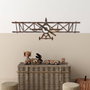 Wallity Rusty Airplane Escultura de pared